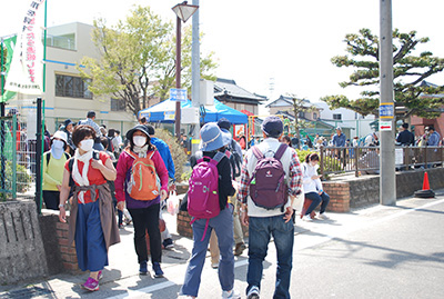 ゴール!神野ふれあい広場に到着です。